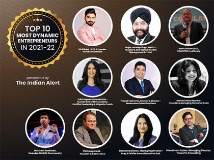 Top 10 Most Dynamic Entrepreneurs in 2021-22 by The Indian Alert | Top 10 Most Dynamic Entrepreneurs in 2021-22 by The Indian Alert