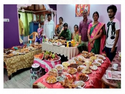 Andhra Family treats future son-in-law with 365 different types of food | Andhra Family treats future son-in-law with 365 different types of food