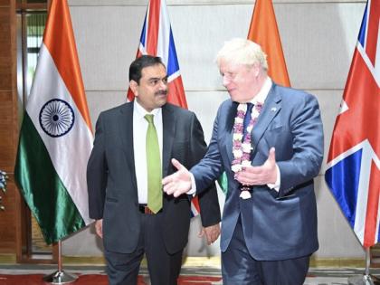 British PM Boris Johnson visits Adani Group headquarters | British PM Boris Johnson visits Adani Group headquarters