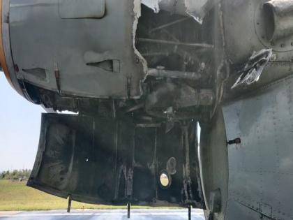 IAF pilots land transport aircraft safely after engine catches fire | IAF pilots land transport aircraft safely after engine catches fire