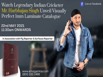 Amulya Mica and Harbhajan Singh coming together again to launch visually perfect 1mm laminates collection | Amulya Mica and Harbhajan Singh coming together again to launch visually perfect 1mm laminates collection
