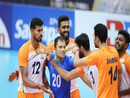 India beat Kuwait to clinch first win at Asian Volleyball C'ship | India beat Kuwait to clinch first win at Asian Volleyball C'ship