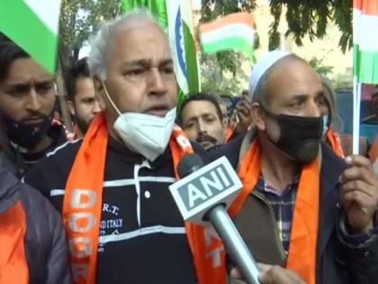 Dogra Front activists in Jammu protest against demolition of Hindu temple in Pakistan | Dogra Front activists in Jammu protest against demolition of Hindu temple in Pakistan Dogra Front activists in Jammu protest against demolition of Hindu temple in Pakistan | Dogra Front activists in Jammu protest against demolition of Hindu temple in Pakistan
