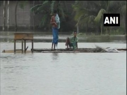 Over 56 lakh people affected by Assam floods | Over 56 lakh people affected by Assam floods