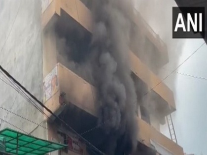 Fire breaks out in multi-storey building in Delhi's New Ashok Nagar | Fire breaks out in multi-storey building in Delhi's New Ashok Nagar