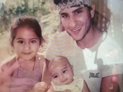 Little Sara Ali Khan, baby Ibrahim with Saif look adorable in throwback picture | Little Sara Ali Khan, baby Ibrahim with Saif look adorable in throwback picture