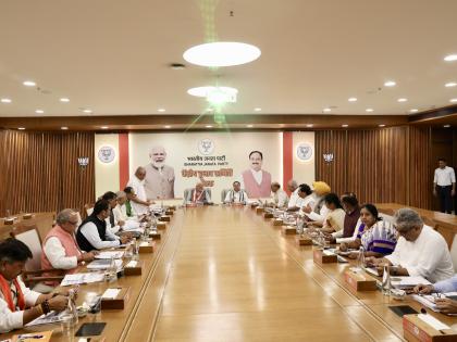 BJP CEC holds meeting to discuss 2nd list of candidates for Raj Assembly polls | BJP CEC holds meeting to discuss 2nd list of candidates for Raj Assembly polls