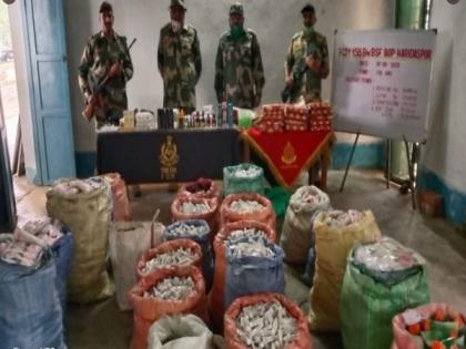 BSF seizes medicines, cosmetics worth Rs 23.25 lakhs being smuggled to Bangladesh | BSF seizes medicines, cosmetics worth Rs 23.25 lakhs being smuggled to Bangladesh