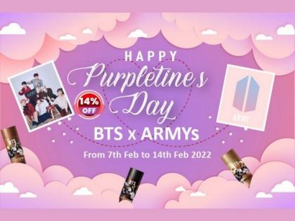 HY BTS Coffee India celebrating Valentine's Day as Purpletine's Day | HY BTS Coffee India celebrating Valentine's Day as Purpletine's Day