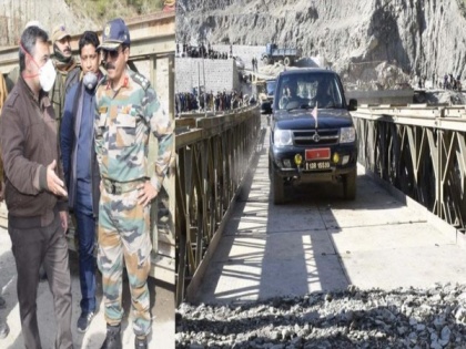 J-K: Traffic on NH-44 allowed after trial run of Bailey Bridge at Kaila Morh | J-K: Traffic on NH-44 allowed after trial run of Bailey Bridge at Kaila Morh