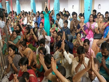 Coronavirus: Special prayer at Chilkur Balaji Temple in Hyderabad | Coronavirus: Special prayer at Chilkur Balaji Temple in Hyderabad