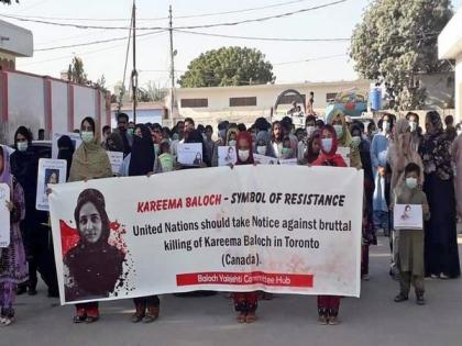 Hundreds march across Balochistan to protest Karima Baloch killing, demand probe from Canada | Hundreds march across Balochistan to protest Karima Baloch killing, demand probe from Canada