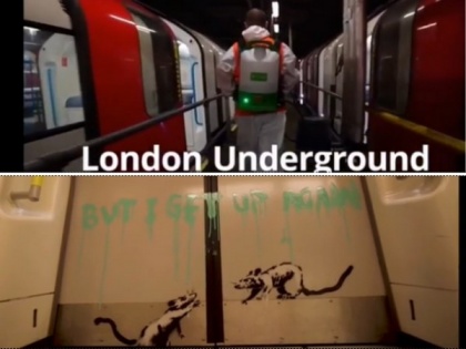 Banksy's latest art in London Underground inspired by COVID-19 | Banksy's latest art in London Underground inspired by COVID-19