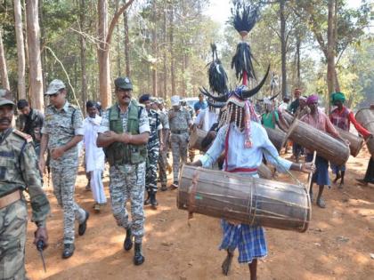 Police set up security camp in Bodli village in Chhattisgarh | Police set up security camp in Bodli village in Chhattisgarh