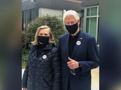 Bill, Hillary Clinton cast votes for Biden, Harris in US Presidential election | Bill, Hillary Clinton cast votes for Biden, Harris in US Presidential election Bill, Hillary Clinton cast votes for Biden, Harris in US Presidential election | Bill, Hillary Clinton cast votes for Biden, Harris in US Presidential election