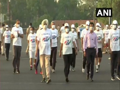 CRPF organises Fit India Freedom Run to mark completion of 1-cr km run | CRPF organises Fit India Freedom Run to mark completion of 1-cr km run