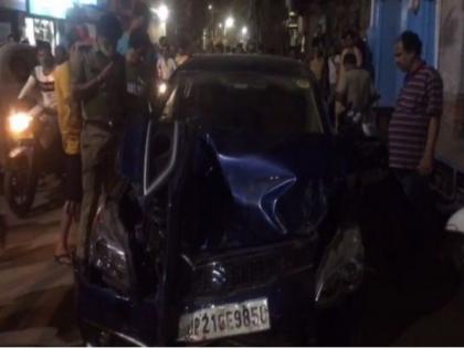 UP: 3 injured as car crashes into bike in Moradabad | UP: 3 injured as car crashes into bike in Moradabad UP: 3 injured as car crashes into bike in Moradabad | UP: 3 injured as car crashes into bike in Moradabad