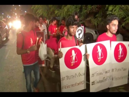 Telangana: People take out candle march to create awareness about sexual assault | Telangana: People take out candle march to create awareness about sexual assault