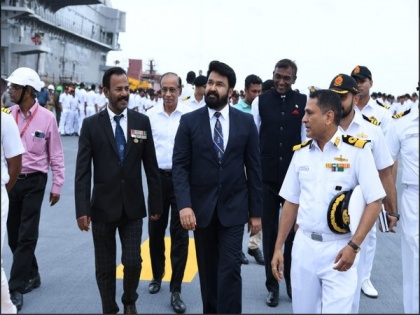 Mohanlal visits India's first Indigenous Aircraft Carrier IAC Vikrant | Mohanlal visits India's first Indigenous Aircraft Carrier IAC Vikrant