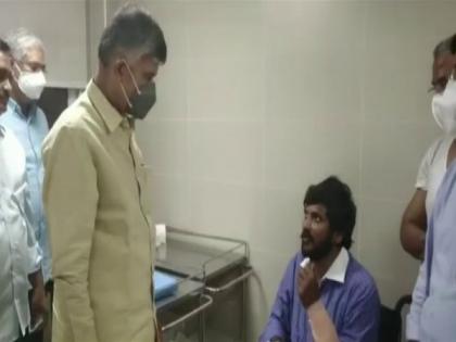 Andhra Pradesh: Chandrababu Naidu visits workers injured in attack on TDP's office | Andhra Pradesh: Chandrababu Naidu visits workers injured in attack on TDP's office
