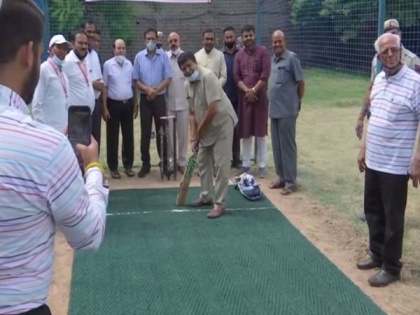 Haryana Assembly Speaker inaugurates cricket facility at govt school in Panchkula | Haryana Assembly Speaker inaugurates cricket facility at govt school in Panchkula