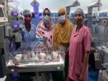 Woman gives birth to quadruplets in Hyderabad | Woman gives birth to quadruplets in Hyderabad