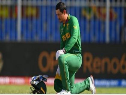 T20 WC: Quinton de Kock joins South African teammates in taking knee | T20 WC: Quinton de Kock joins South African teammates in taking knee