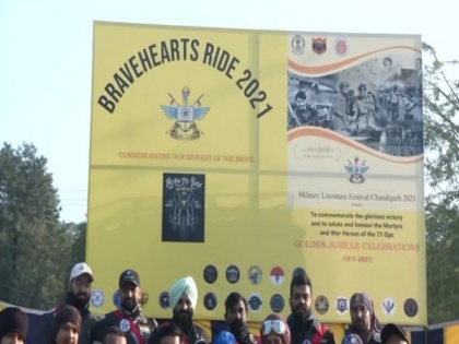 Chandigarh: 'Bravehearts Bike Rally' flagged off to commemorate victory in 1971 war | Chandigarh: 'Bravehearts Bike Rally' flagged off to commemorate victory in 1971 war