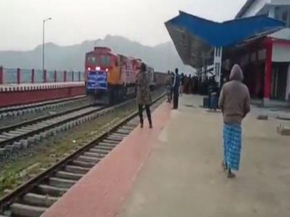 First goods train reaches Manipur, PM Modi says this will enhance state's commerce | First goods train reaches Manipur, PM Modi says this will enhance state's commerce