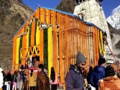 Uttarakhand: Ahead of PM Modi's visit, Kedarnath Temple decorated with 8 quintal flowers | Uttarakhand: Ahead of PM Modi's visit, Kedarnath Temple decorated with 8 quintal flowers