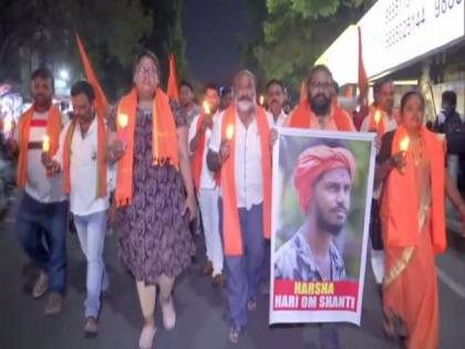 VHP, Bajrang Dal hold 'Mashal Rally' in Hyderabad over activist's murder, demand ban on PFI, SIMI | VHP, Bajrang Dal hold 'Mashal Rally' in Hyderabad over activist's murder, demand ban on PFI, SIMI