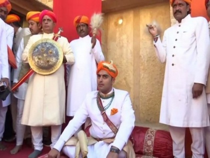 Sonar Fort witnesses coronation of Chaitanya Raj Singh as 44th 'Maharawal' of Jaisalmer | Sonar Fort witnesses coronation of Chaitanya Raj Singh as 44th 'Maharawal' of Jaisalmer