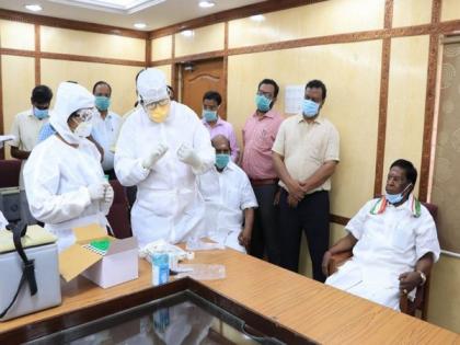 Puducherry CM, Assembly Speaker undergo tests for COVID-19 | Puducherry CM, Assembly Speaker undergo tests for COVID-19