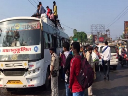 Muzaffarpur bus stand crowded despite lockdown | Muzaffarpur bus stand crowded despite lockdown