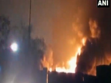 Fire breaks out in glowing inferno at Raipur's Godavari Power Ispat plant | Fire breaks out in glowing inferno at Raipur's Godavari Power Ispat plant