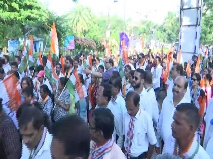 Goa: Congress workers protest against Govt's economic policies, seek Centre's intervention in Mhadei dispute | Goa: Congress workers protest against Govt's economic policies, seek Centre's intervention in Mhadei dispute