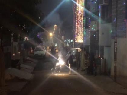 Despite ban, people burst firecrackers in UP's Ghaziabad to celebrate Diwali | Despite ban, people burst firecrackers in UP's Ghaziabad to celebrate Diwali Despite ban, people burst firecrackers in UP's Ghaziabad to celebrate Diwali | Despite ban, people burst firecrackers in UP's Ghaziabad to celebrate Diwali