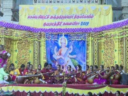 TN: 108 women of different age groups perform in unison at Meenakshi Amman Temple on Vijaya Dashami | TN: 108 women of different age groups perform in unison at Meenakshi Amman Temple on Vijaya Dashami TN: 108 women of different age groups perform in unison at Meenakshi Amman Temple on Vijaya Dashami | TN: 108 women of different age groups perform in unison at Meenakshi Amman Temple on Vijaya Dashami