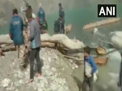 U'khand: ITBP, SDRF remove obstacles from artificial lake in Chamoli | U'khand: ITBP, SDRF remove obstacles from artificial lake in Chamoli