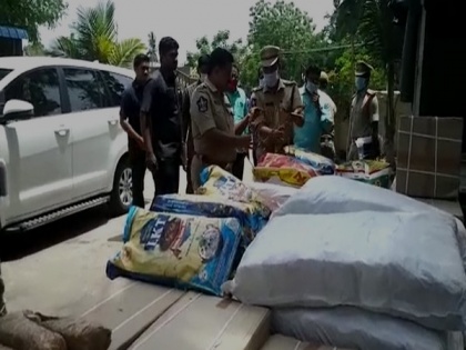 Gutka worth Rs 54 lakh, foreign cigarettes seized in Krishna District | Gutka worth Rs 54 lakh, foreign cigarettes seized in Krishna District