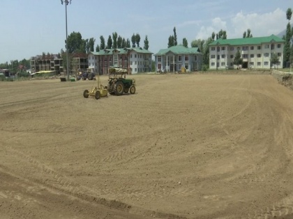 Construction of mini stadium on full swing to boost sports activities in SKUAST, Srinagar | Construction of mini stadium on full swing to boost sports activities in SKUAST, Srinagar