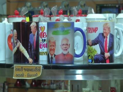 Gift shops in Rajkot selling coffee mugs with PM Modi, Trump pictures | Gift shops in Rajkot selling coffee mugs with PM Modi, Trump pictures