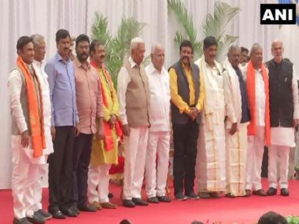 K'taka cabinet expansion: 10 BJP MLAs take oath as Cabinet Ministers in Bengaluru | K'taka cabinet expansion: 10 BJP MLAs take oath as Cabinet Ministers in Bengaluru K'taka cabinet expansion: 10 BJP MLAs take oath as Cabinet Ministers in Bengaluru | K'taka cabinet expansion: 10 BJP MLAs take oath as Cabinet Ministers in Bengaluru