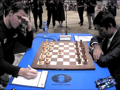 Chess World Cup: Praggnanandhaa holds Magnus Carlsen to another draw to take final to tiebreaks | Chess World Cup: Praggnanandhaa holds Magnus Carlsen to another draw to take final to tiebreaks Chess World Cup: Praggnanandhaa holds Magnus Carlsen to another draw to take final to tiebreaks | Chess World Cup: Praggnanandhaa holds Magnus Carlsen to another draw to take final to tiebreaks