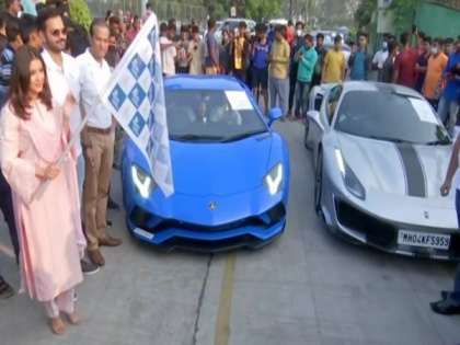 'Super Car Rally' organised in Hyderabad for cancer awareness | 'Super Car Rally' organised in Hyderabad for cancer awareness