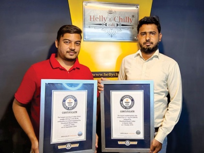 Two time Guinness World Record holder, Helly and Chilly Cafe spread lakhs of smiles | Two time Guinness World Record holder, Helly and Chilly Cafe spread lakhs of smiles