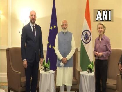 PM Modi holds joint meeting with top EU leaders in Rome ahead of G20 Summit | PM Modi holds joint meeting with top EU leaders in Rome ahead of G20 Summit