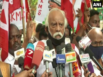 Tamil Nadu: All India Kisan Sangharsh Coordination Committee protests against farm laws | Tamil Nadu: All India Kisan Sangharsh Coordination Committee protests against farm laws Tamil Nadu: All India Kisan Sangharsh Coordination Committee protests against farm laws | Tamil Nadu: All India Kisan Sangharsh Coordination Committee protests against farm laws
