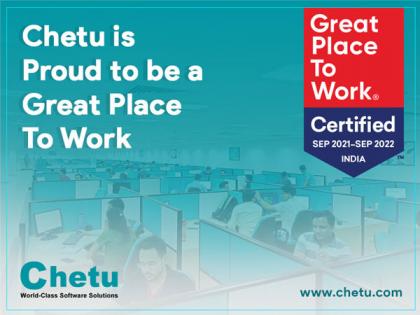 Chetu earns 2021 Great Place to Work Certification™ | Chetu earns 2021 Great Place to Work Certification™