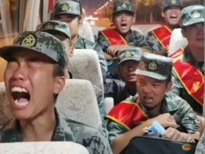 Video shows PLA recruits sobbing while heading to Ladakh border to face Indian soldiers | Video shows PLA recruits sobbing while heading to Ladakh border to face Indian soldiers